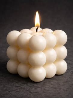 A lit Porcelain Bubble